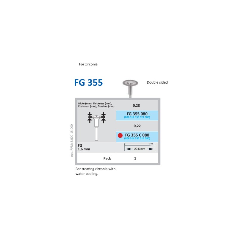 Disc Diamantat HORICO FG 355