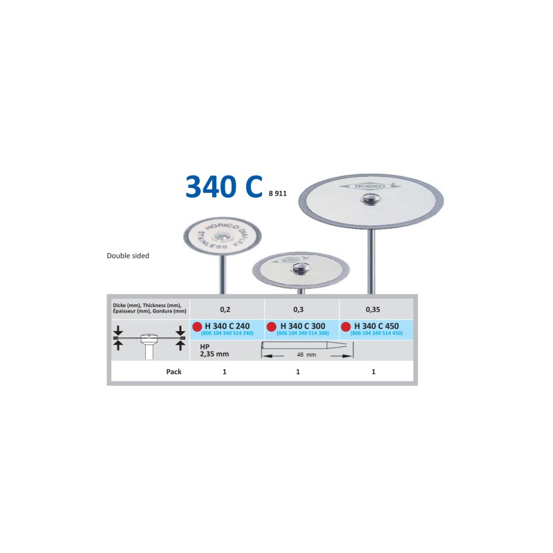 Disc Diamantat HORICO H 340 C