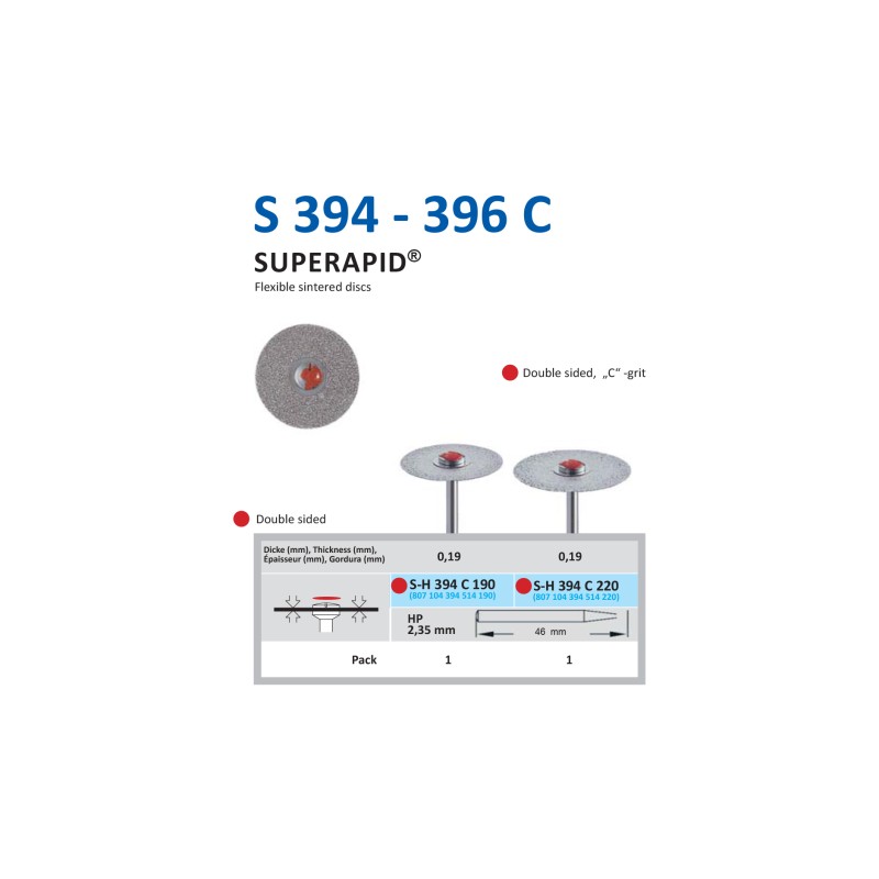 Disc Sinterat Diamantat HORICO S-H 394 C