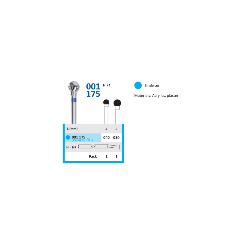 Freză Carbură Tungsten HORICO 001 175