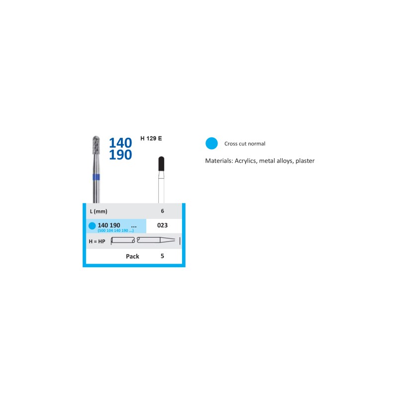 Freză Carbură Tungsten HORICO 140 190 023