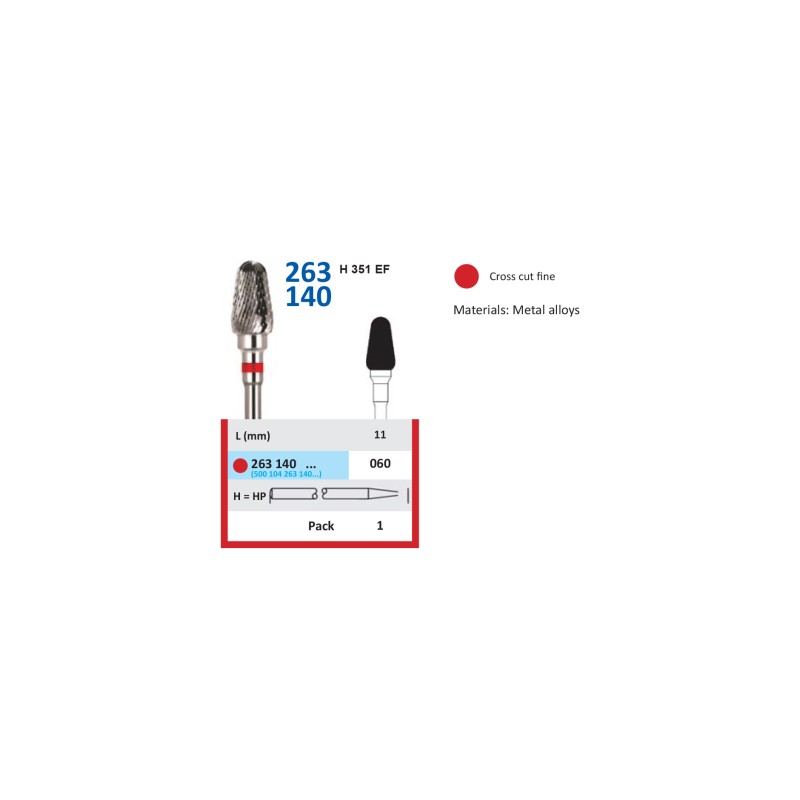 Freză Carbură Tungsten HORICO 263 140 060