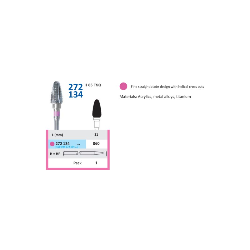 Freză Carbură Tungsten HORICO 272 134 060