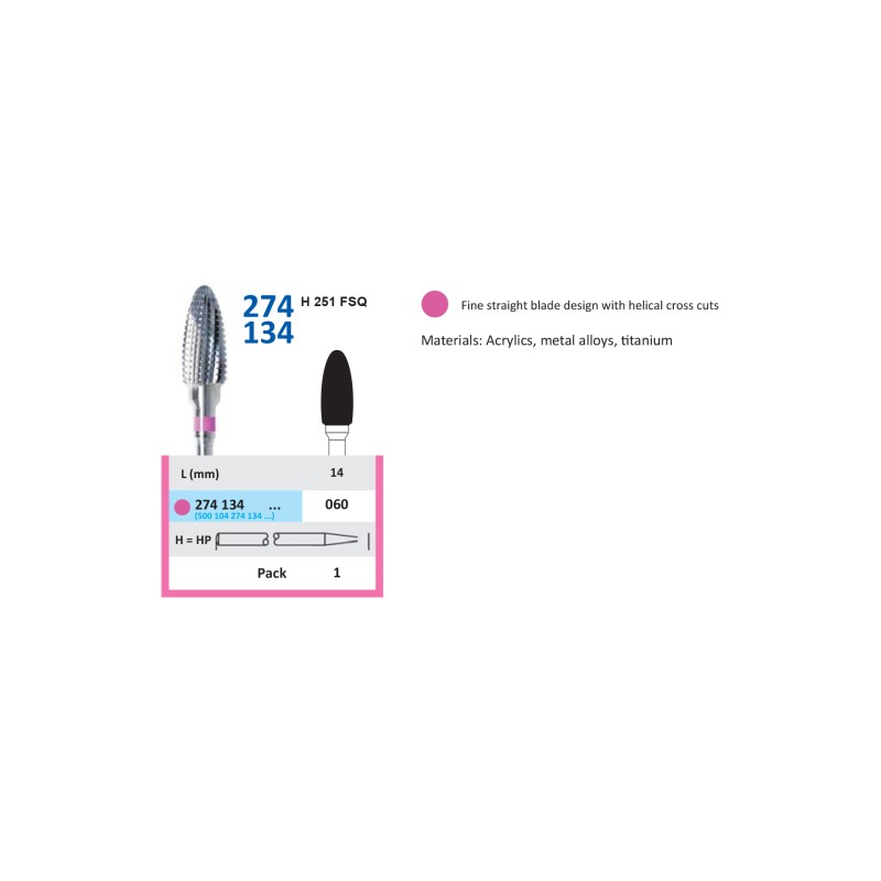 Freză Carbură Tungsten HORICO 274 134 060