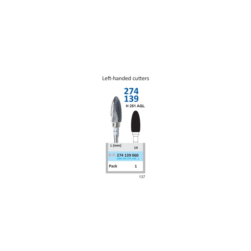 Freză Carbură Tungsten HORICO 274 139 060