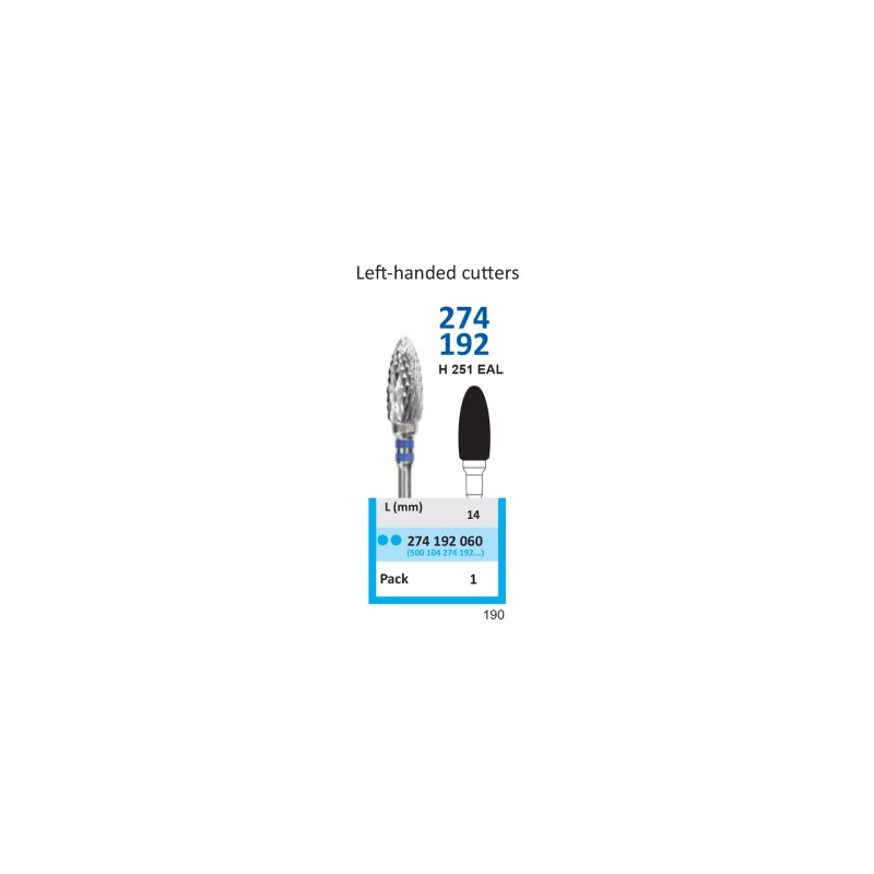 Freză Carbură Tungsten HORICO 274 192 060
