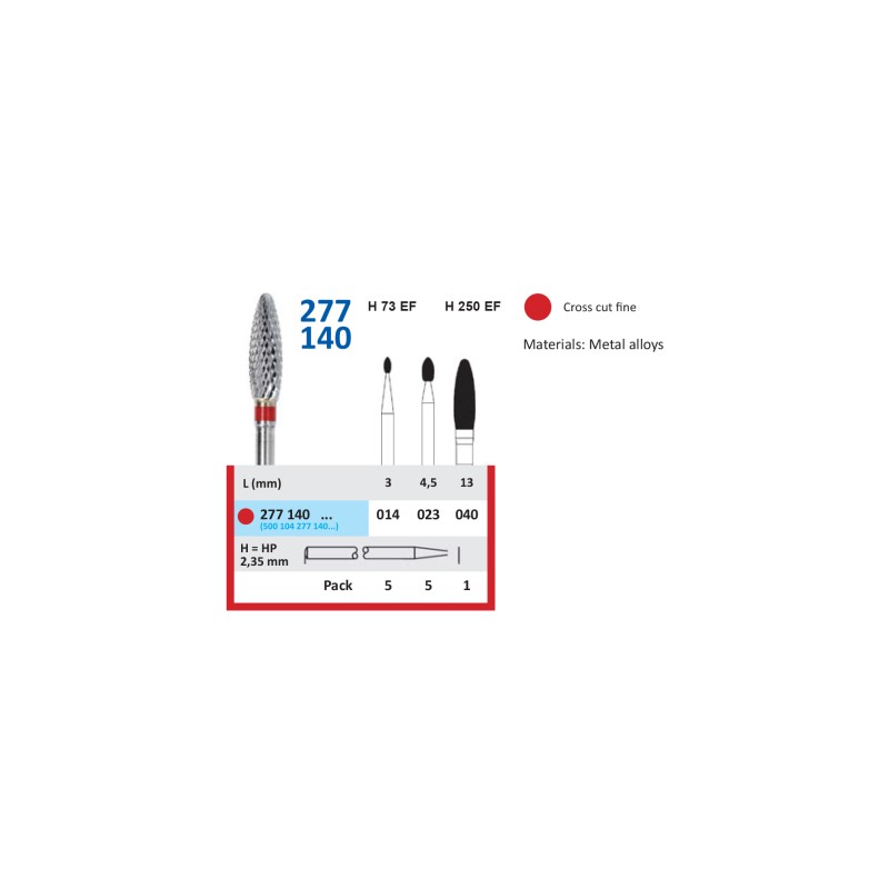 Freză Carbură Tungsten HORICO 277 140