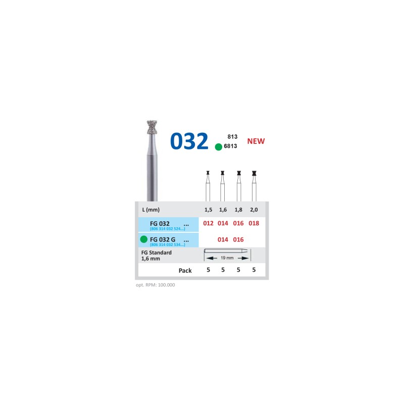 Freza Diamantata Horico FG 032