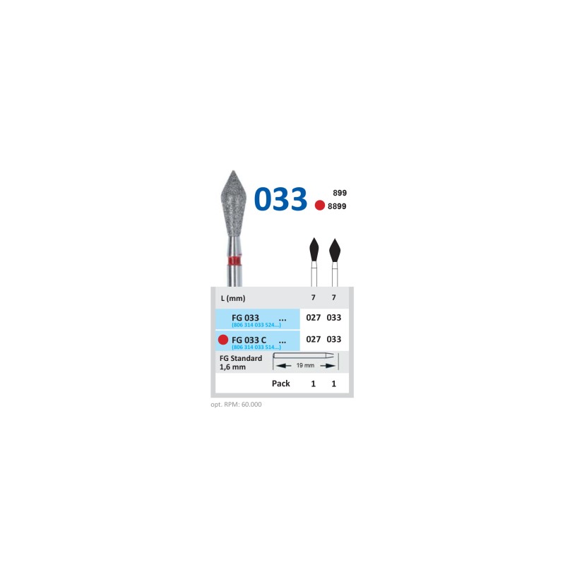 Freza Diamantata Horico FG 033