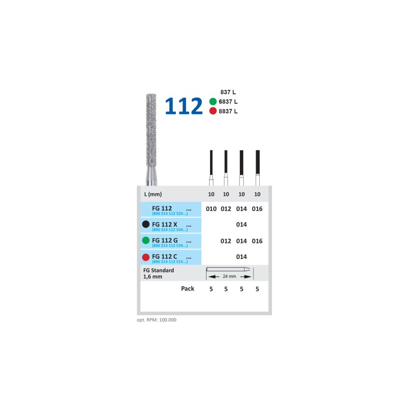 Freza Diamantata Horico FG 112
