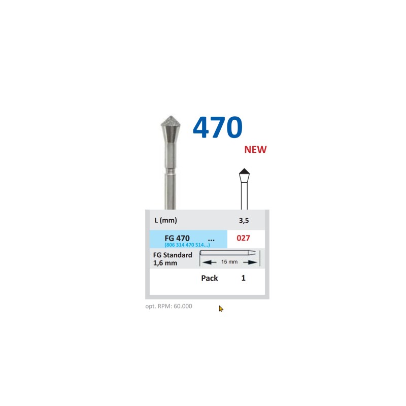 Freza Diamantata Horico FG 470