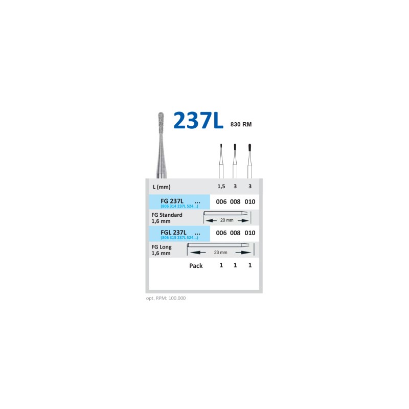 Freza Diamantata Horico FG/FGL 237L
