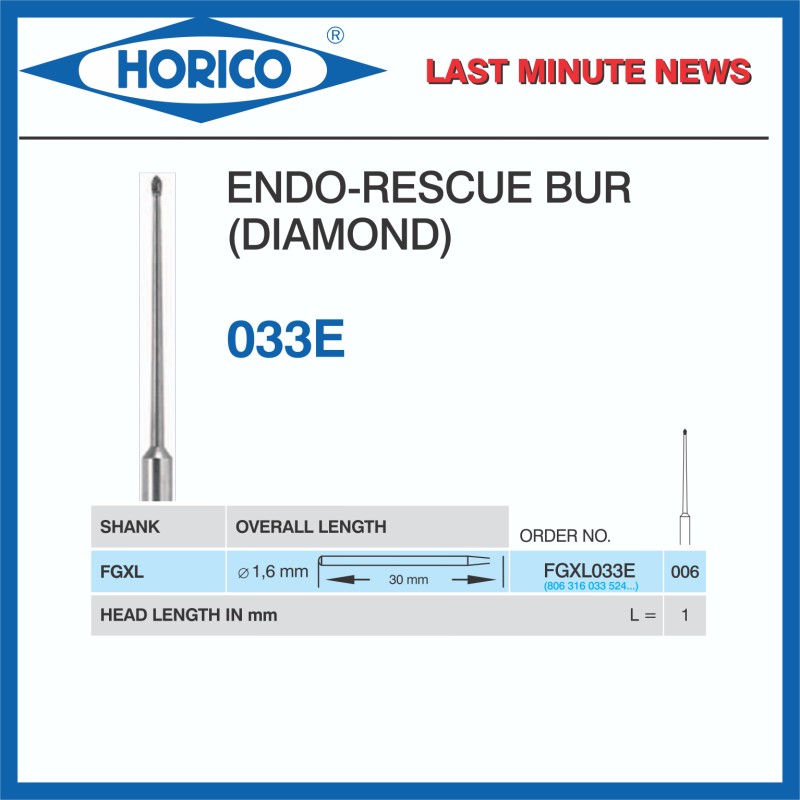 Freza Diamantata Horico FGXL 033 E 006