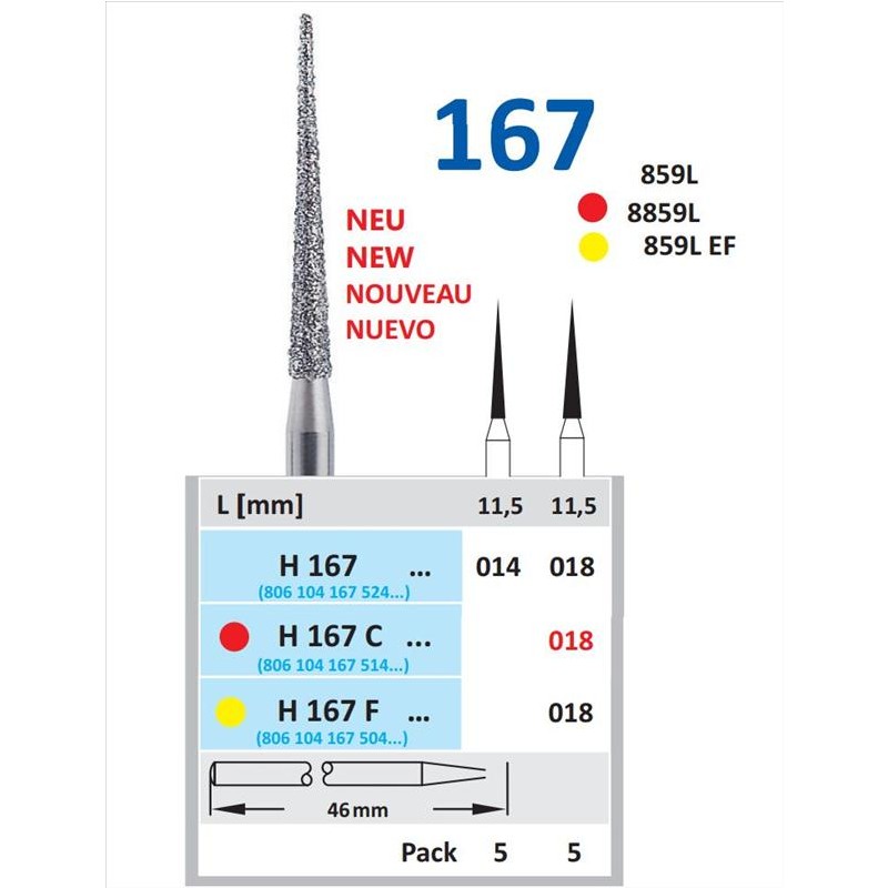 Freza Diamantata Horico H 167