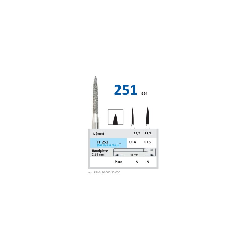Freza Diamantata Laborator HORICO H 251