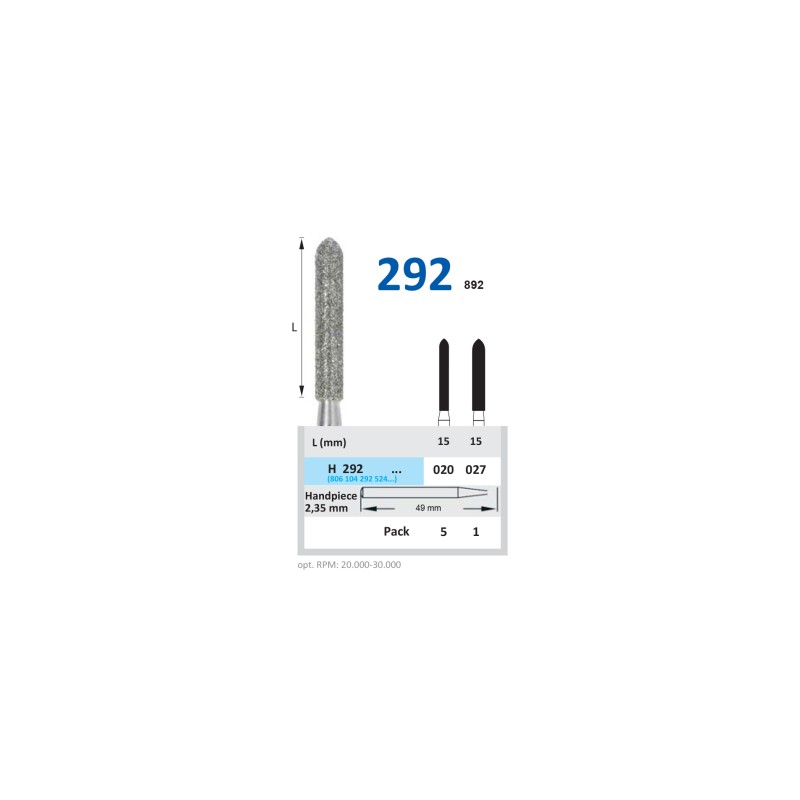 Freza Diamantata Laborator HORICO H 292