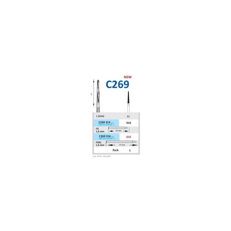 Freza din Carbura pentru Os HORICO C269