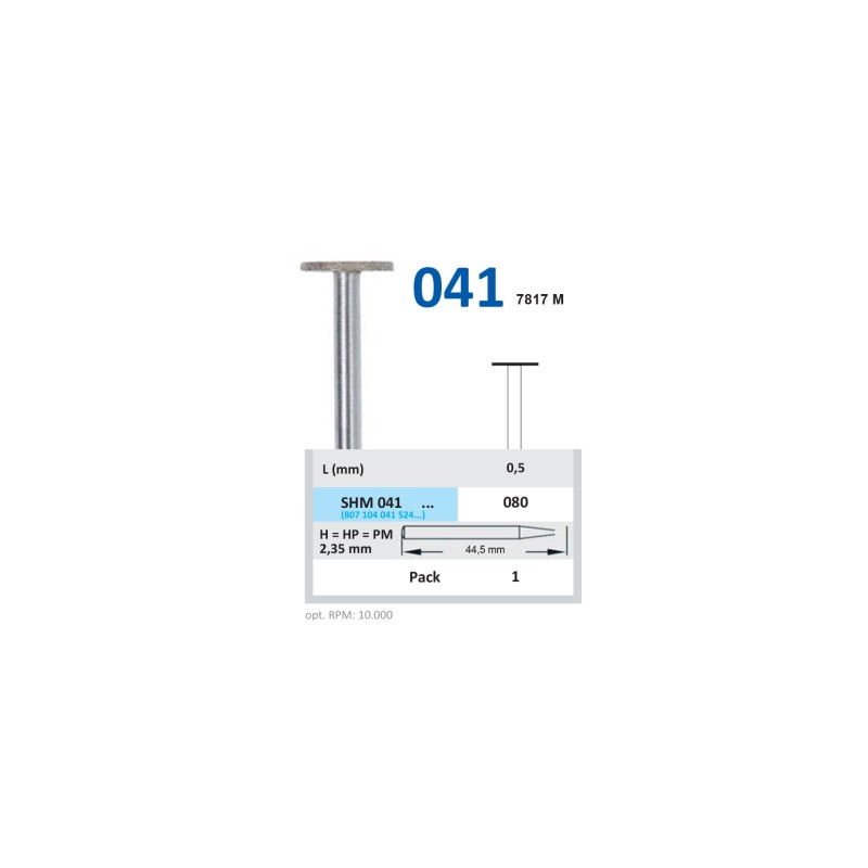 Freza Sinterizata Laborator HORICO SHM 041