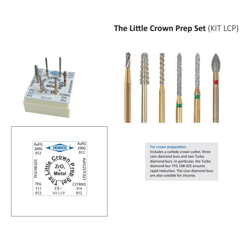 Kit Dentar HORICO Little Crown Prep LCP