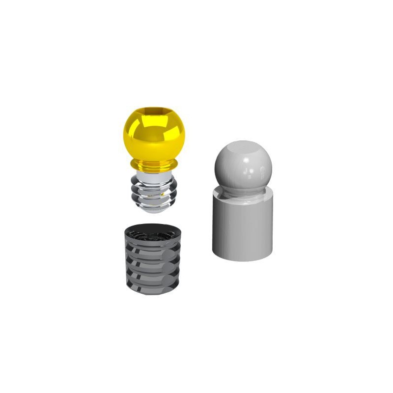 KIT Threaded Spheres Normal Ref. 139KSFN