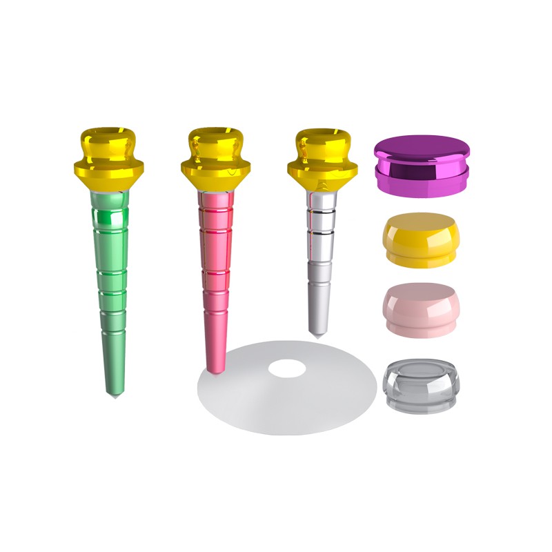 OT EQUATOR TITANIUM TIN COATED PIVOTS SET Ref. 333PEK10