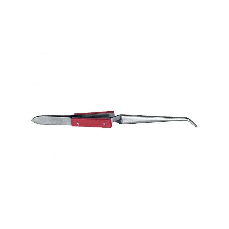 Penseta izolata cu varf curbat 16,5cm ZLE002