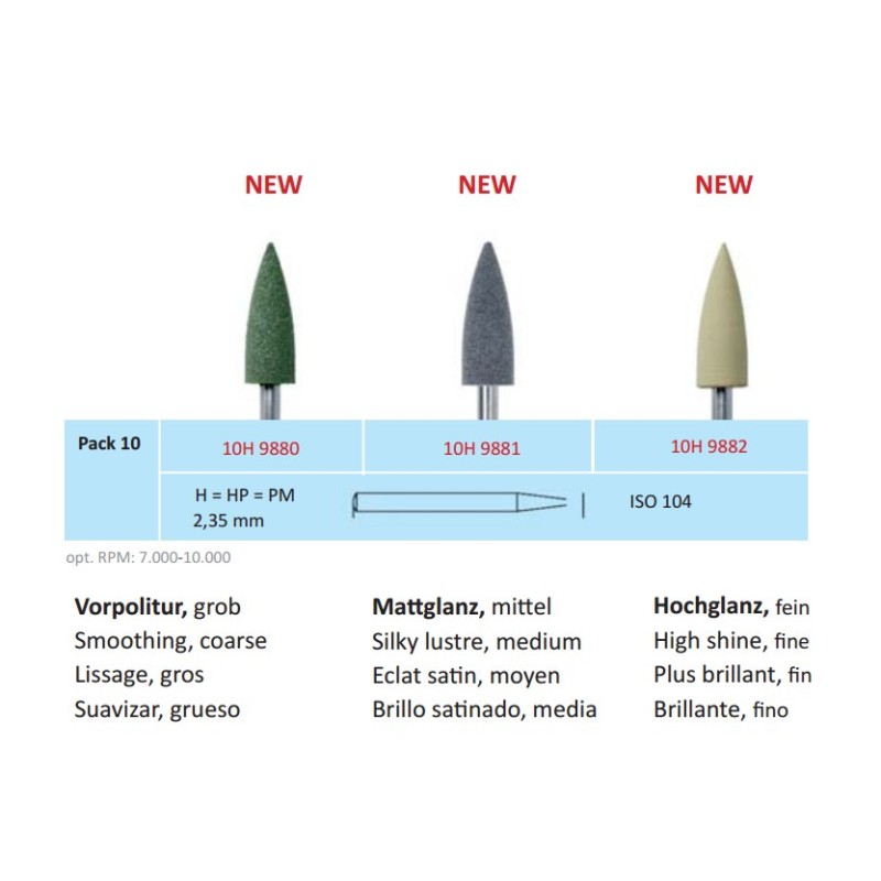 Polisher HORICO Acrilic Set 3 10H9882