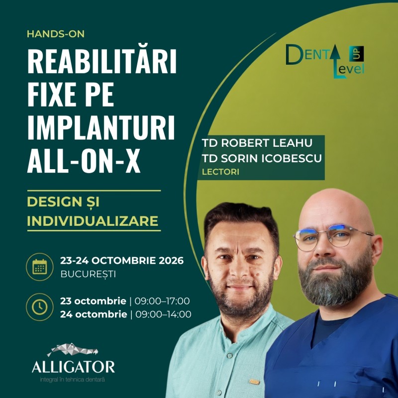 REABILITĂRI FIXE PE IMPLANTURI ALL-ON-X / Design și individualizare