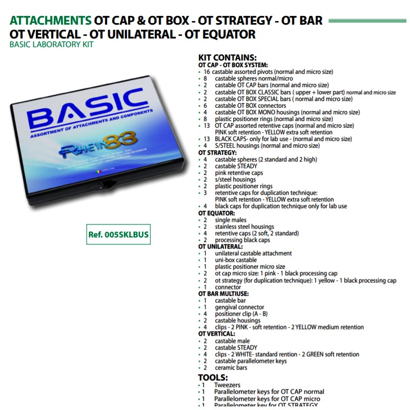 Set complet KIT BASIC pentru laborator Ref. 005SKLBUS